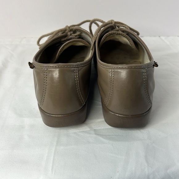 SAS Brown Leather Lace-Up Loafers Size 7 - Picture 5 of 7